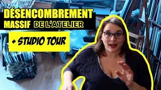 Miniature : Comment j'organise mon Atelier d'Art ? Tri & Rangement + STUDIO TOUR !