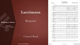 Miniature : Requiem : Lacrimosa - Wolfgang Amadeus Mozart (score for concert band)
