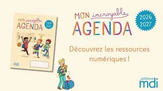 Miniature : Mon incroyable agenda 2026 - 2027 // Ressources numériques