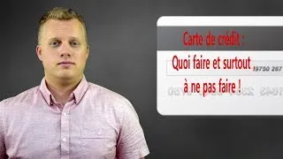 Miniature : Carte de crédit : Quoi faire et surtout, ne pas faire !