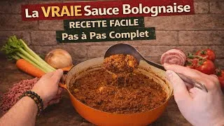 Miniature : La VRAIE Sauce Bolognaise OFFICIELLE 🇮🇹 Ragù alla bolognese 🍝 RECETTE FACILE | Pas à Pas Complet