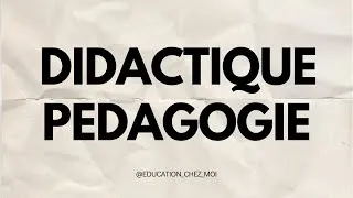 Miniature : Didactique et pédagogie - résumé -