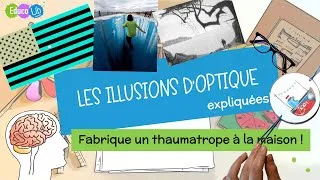Miniature : Incroyable! les illusions d’optique expliquées + fabrique un thaumatrope à la maison!