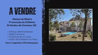 Miniature : A VENDRE Propriété de charme du XVIIIe siècle à Saint-Geniès-de-Comolas – Entre Gard et Vaucluse