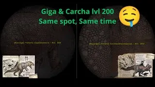 Miniature : INSANE ARK SPAWN! Giga + Carcha Lvl 200 😱 | Spawn IMPOSSIBLE sur ARK !