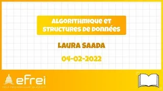 Miniature : [Cours] Algorithmique et structures de données | L1