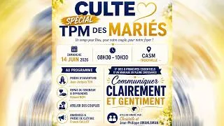 Miniature : Culte Spécial des mariés du Dimanche 14 Juin 2026 à Treichville