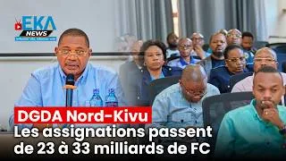 Miniature : DGDA Nord-Kivu : les assignations passent de 23 à 33 milliards de FC