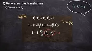 Miniature : Mécanique Quantique (22) - Chap IV - III.3.4.Générateur des translations