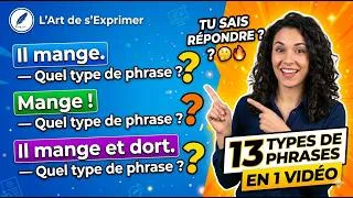 Miniature : Combien de types de phrases existent en français ? 99% des gens se trompent