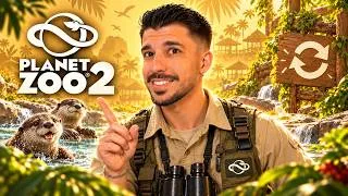 Miniature : NEW MAJ + J'AI AVANCÉ (un peu) ! Planet Zoo 2 - Franchise - Épisode 4