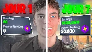 Miniature : 7 jours Pour GAGNER de l'ARGENT sur Fortnite