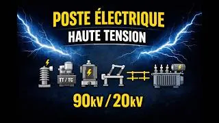 Miniature : Poste Électrique Haute Tension : Découverte en Schéma Unifilaire ⚡ »