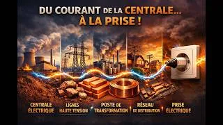 Miniature : 🏭 De la Centrale Électrique à Votre Prise — Le Secret du Courant que Personne ne Vous a Expliqué !