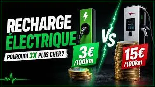 Miniature : 🚗⚡💰 Recharge électrique - Pourquoi les prix vont de 3 à 15 € aux 100 km ?