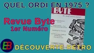 Miniature : EB_#717 Découverte Rétro - Magazine Byte, Septembre 1975 - Le premier numéro!