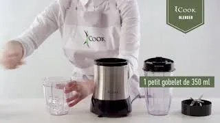 Miniature : www mawayoflife fr vous présente le iCook Blender 1 Pièce et des Récipients de 700 ml et 350 ml dans