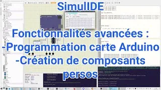 Miniature : Simulide, prog' des cartes arduino et composants persos.