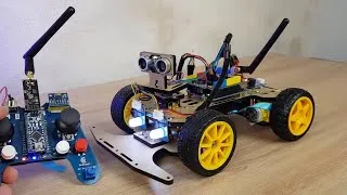 Miniature : سيارة اتمتكية القيادة تقوم بتحديد الحواجز و تتجنبها | مشروع سيارة اردوينو 2020