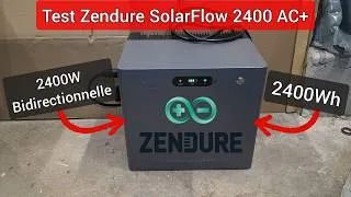 Miniature : Test Zendure SolarFlow 2400 AC+ : Le stockage en couplage AC et plug en play !
