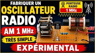 Miniature : Fabriquer un oscillateur radio AM très simple électronique