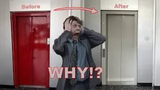 Miniature : IT'S REMPLAAAAAAASED!!!! Another elevator replaced unnecessarily, the worst replacement ever.