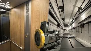 Miniature : Beautiful 1980's S design Schindler two-speed traction elevator