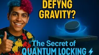 Miniature : This Disc Actually Defies Gravity! 🧲 The Secret of Quantum Locking Explained