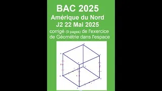 Miniature : BAC 2025 Géométrie Amérique du Nord J2