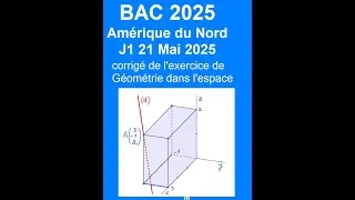 Miniature : BAC 2025 Géométrie Amérique du Nord J1