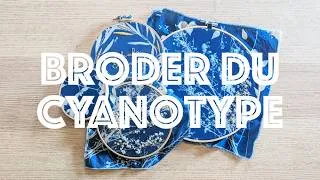 Miniature : Embroidering Cyanotype