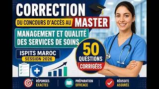 Miniature : Correction Concours Master ISPITS 2026 : Management et Qualité des Services de Soins QualiteDesSoins
