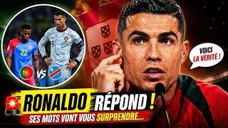Miniature : 😱 RONALDO SORT DU SILENCE APRÈS RDC vs PORTUGAL 🇨🇩🇵🇹 ! Ses paroles après les critiques font débat ⚽🔥