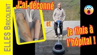 Miniature : COMMENT UTILISER LA GROSSE PONCEUSE SOL SANS PASSER PAR LA CASE HOPITAL ! 😱😁 - ELLES BRICOLENT