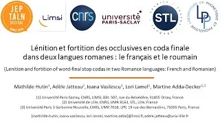 Miniature : Lénition et fortition des occlusives en codas dans deux langues romanes : le roumain et le français
