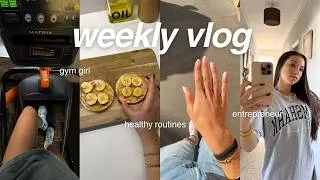Miniature : weekly vlog | staying on track, gym sessions, balance & content creator BTS
