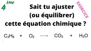Miniature : Équilibrer une Équation Chimique : Méthode Simple (4ème)
