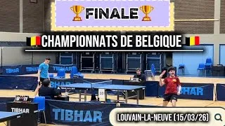 Miniature : Championnats de BELGIQUE 🇧🇪🏓 : Finales «Séries B»🏆(15/03/26)