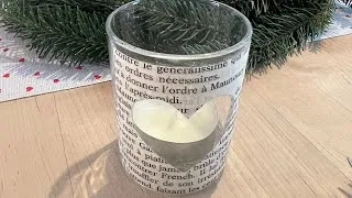 Miniature : Photophores pour la table de noël