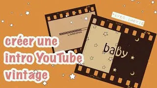 Miniature : ☽ créer une intro YouTube vintage (iMovie) #2020