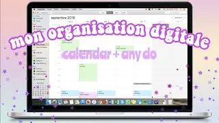 Miniature : ✰ mon organisation digitale (calendar, any do) #2018