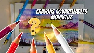 Miniature : Je TESTE les CRAYONS aquarellables MONDELUZ !