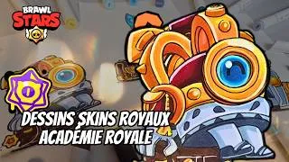 Miniature : Brawl Stars - Dessin des skins ROYAUX de la saison Académie Royale (Nani, Najia & Ollie)