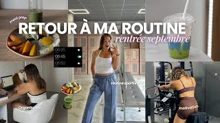 Miniature : RETOUR À MA ROUTINE  | rentrée septembre : routine sportive, recettes saines et nouveaux objectifs