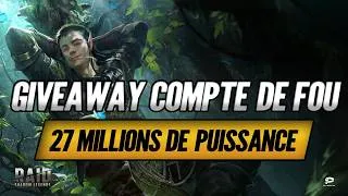 Miniature : Giveaway ENORME Compte à 27 Millions de Puissance ! - Raid Shadow Legends