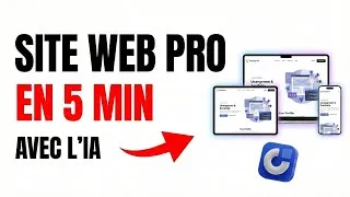 Miniature : J'ai créé un Site Web Pro en 5 minutes CHRONO ! ⏱️ (Sans Coder avec l'IA) 🤖
