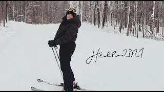 Miniature : HELLO 2021 -  J'apprends à skier, matins de boulot et jasette!