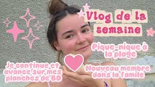 Miniature : Vlog 27 : Vlog de la semaine : pique-nique à la plage, projet BD & nouveau membre dans la famille 🐥✨