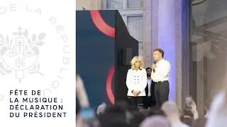 Miniature : Fête de la musique : déclaration du Président Emmanuel Macron.