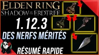 Miniature : ELDEN RING  - ⚠️⚠️ PATCH 1.12.3 ÉQUILIBRAGE ARMES ⚠️⚠️- Des nerfs mérités ! Résumé rapide.